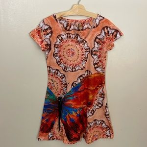 NWOT Pierim Butterfly Tunic / Dress. Medium
